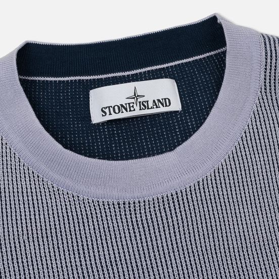 Мужской свитер Stone Island Crew Neck Two Different Coloured Lavender