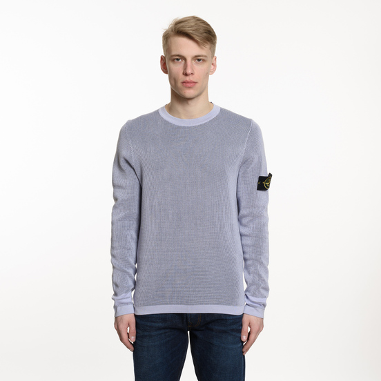 Мужской свитер Stone Island Crew Neck Two Different Coloured Lavender