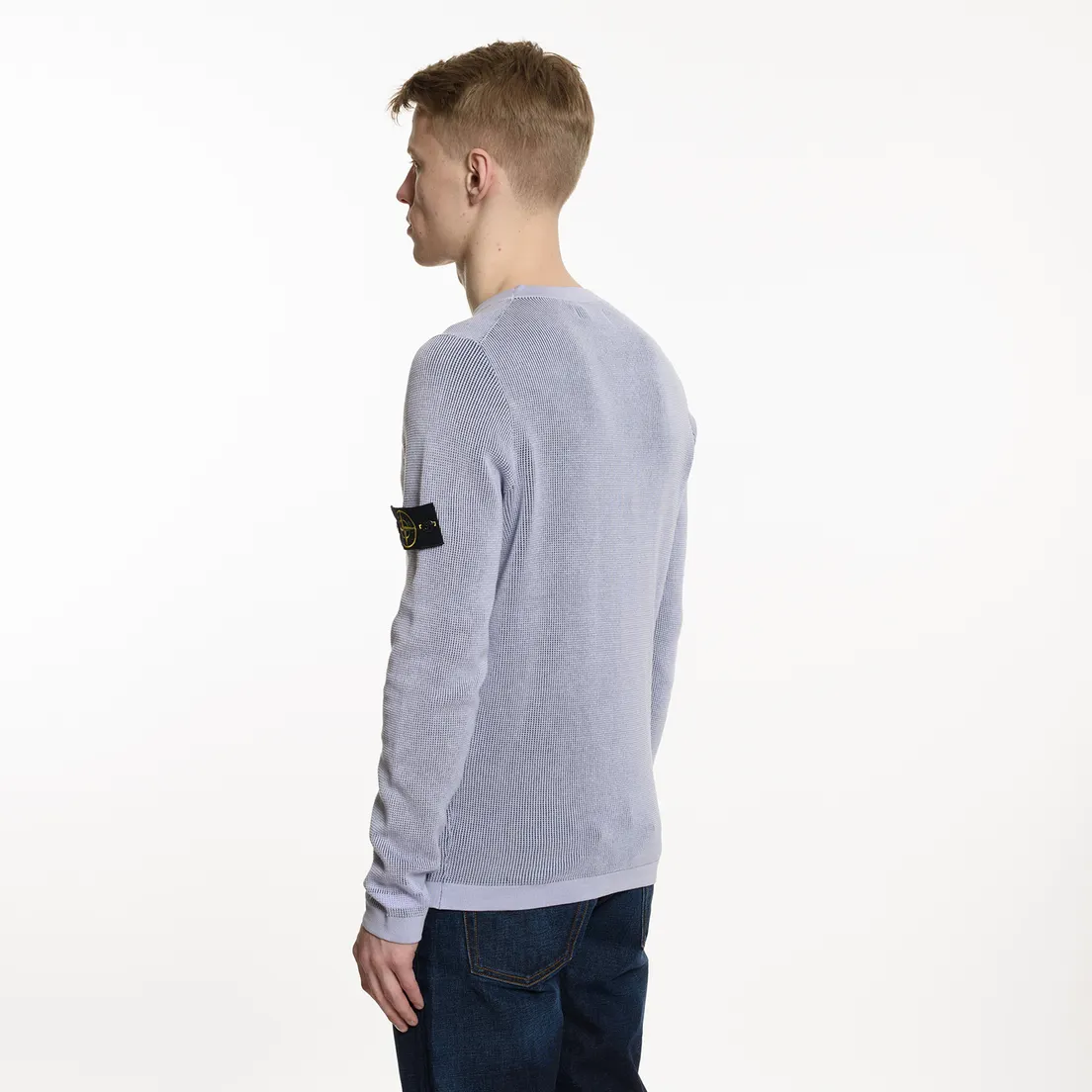 Stone Island Мужской свитер Crew Neck Two Different Coloured