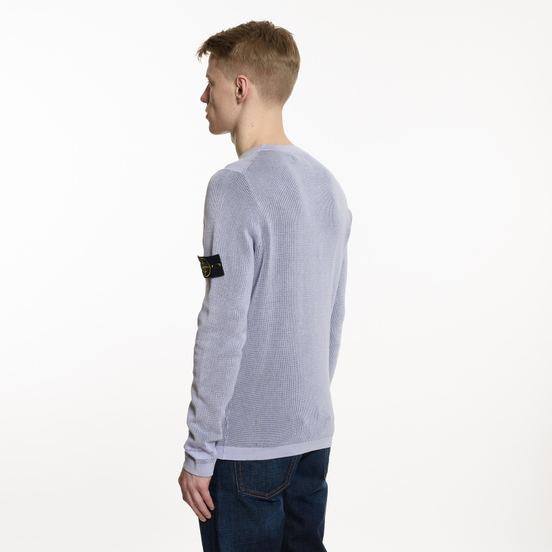 Мужской свитер Stone Island Crew Neck Two Different Coloured Lavender