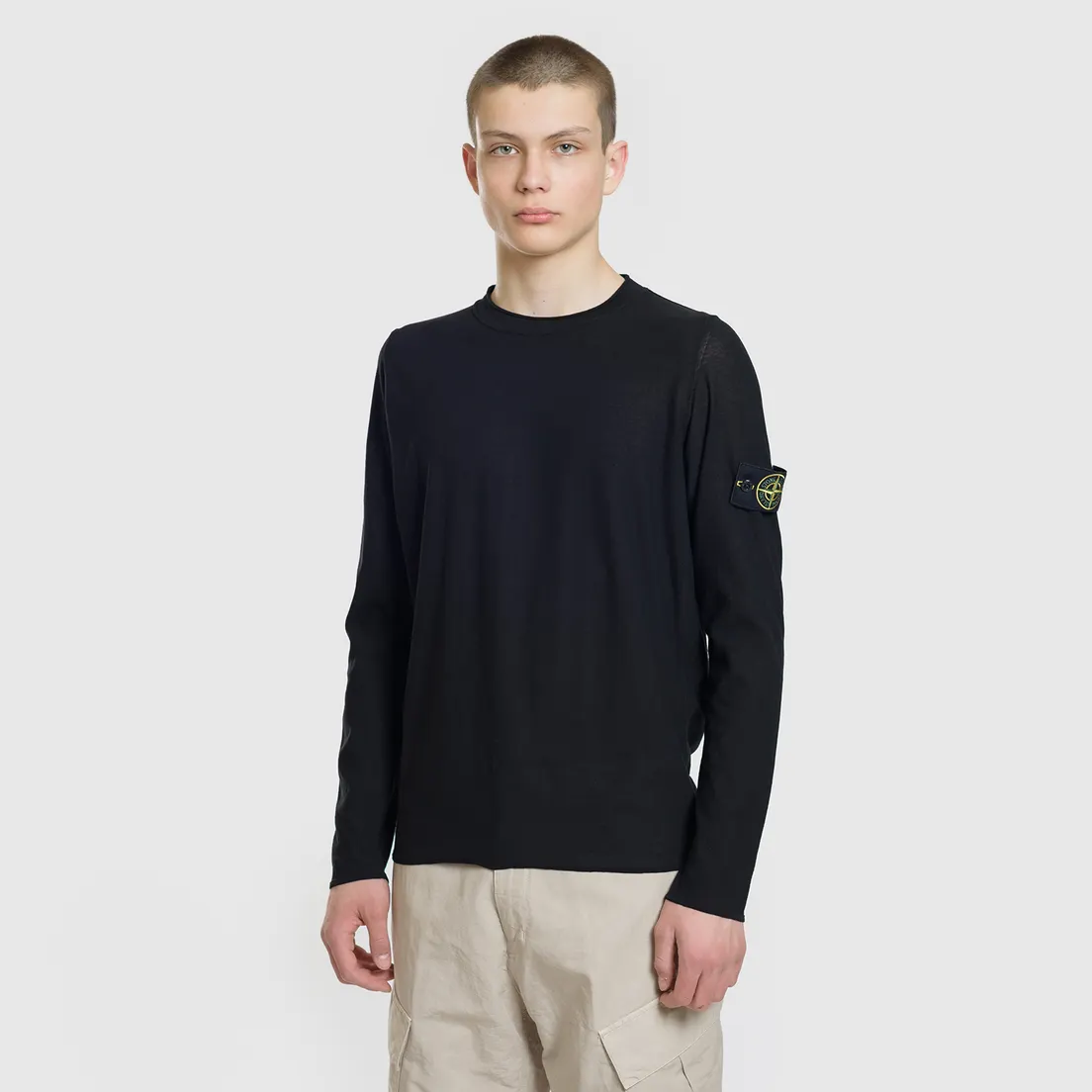Stone Island Мужской свитер Crew Neck Ultra-Light Ultra-Fine Cotton