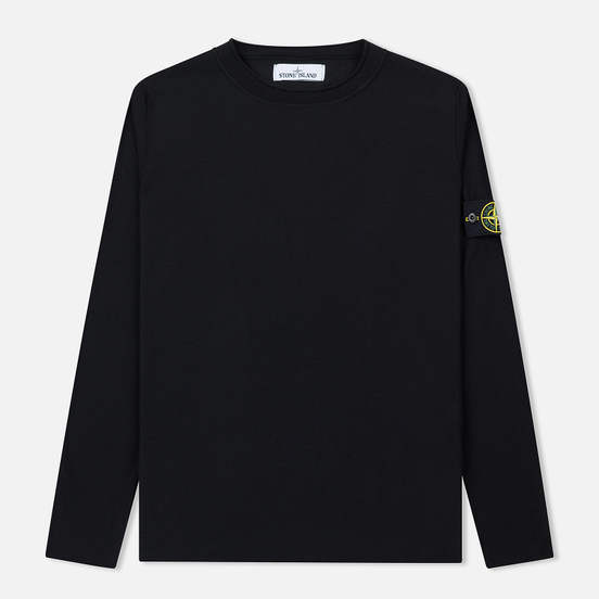 Мужской свитер Stone Island Crew Neck Ultra-Light Ultra-Fine Cotton Black