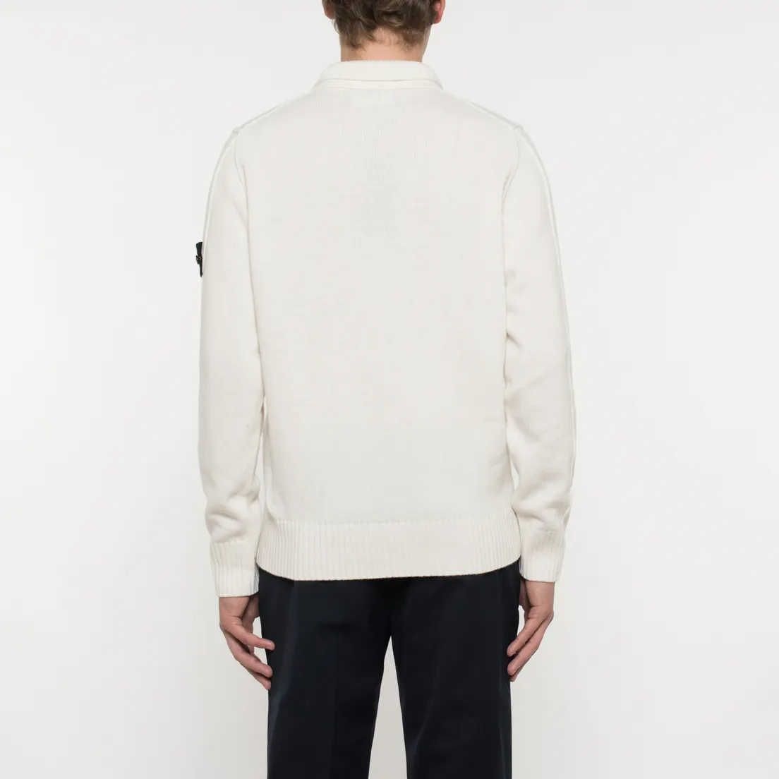 Stone Island Мужской свитер Double Button Zip Wool