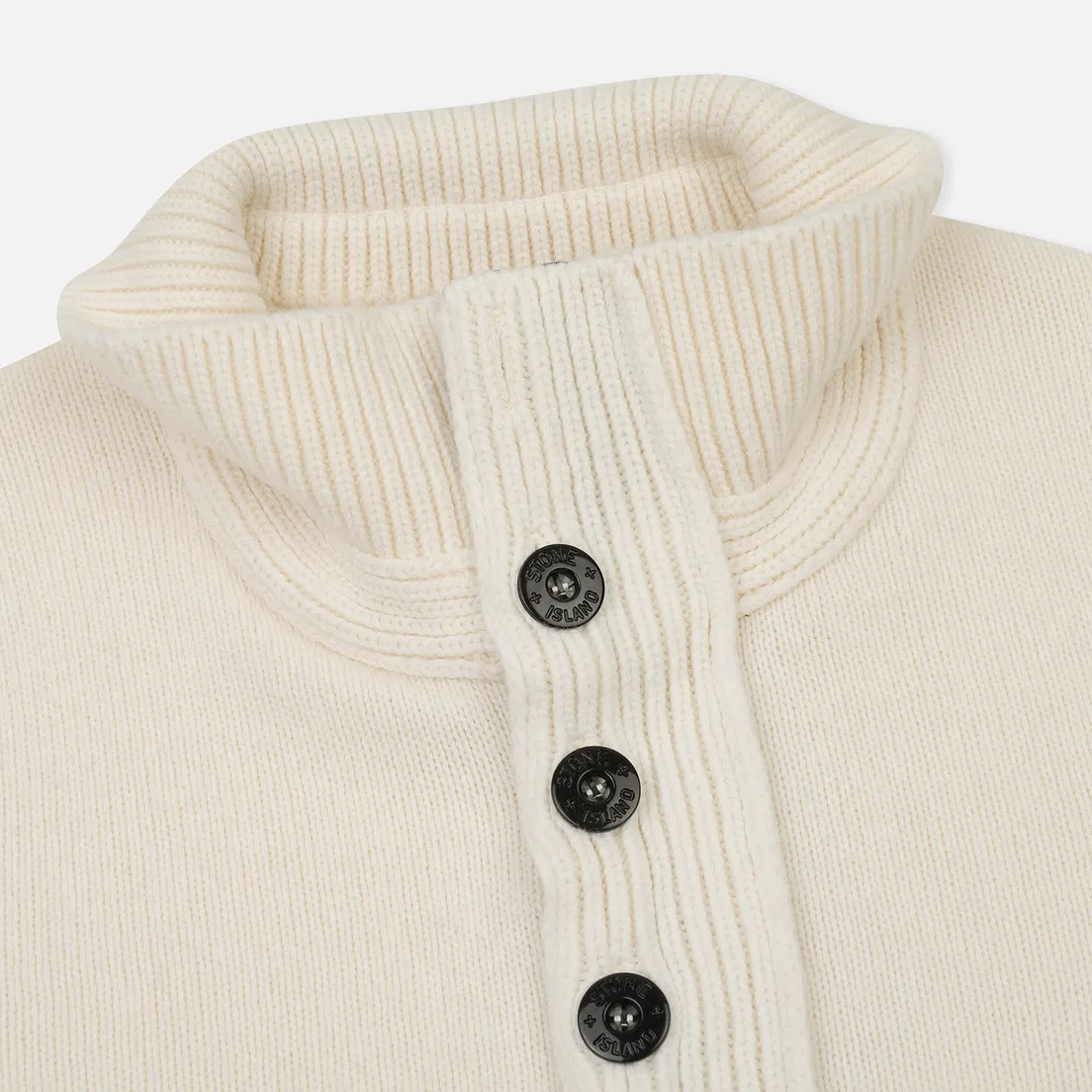 Stone Island Мужской свитер Double Button Zip Wool