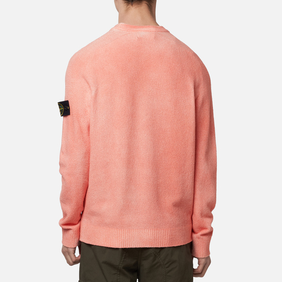 Мужской свитер Stone Island Hand Sprayed Treatment Orange Red