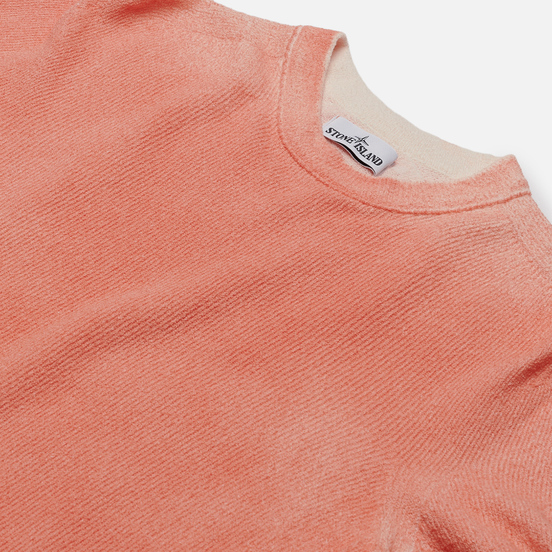 Мужской свитер Stone Island Hand Sprayed Treatment Orange Red
