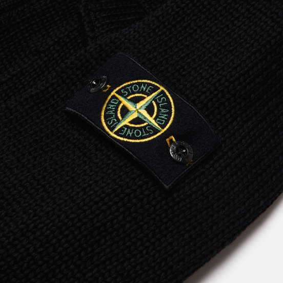 Мужской свитер Stone Island Heavy Cardigan Knit Black
