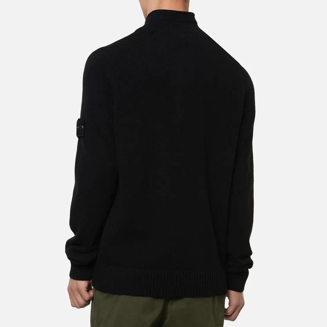 Stone Island Мужской свитер Lambswool High Neck Zip