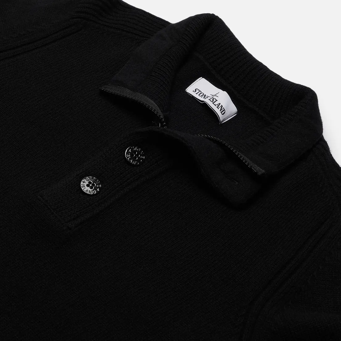 Stone Island Мужской свитер Lambswool High Neck Zip
