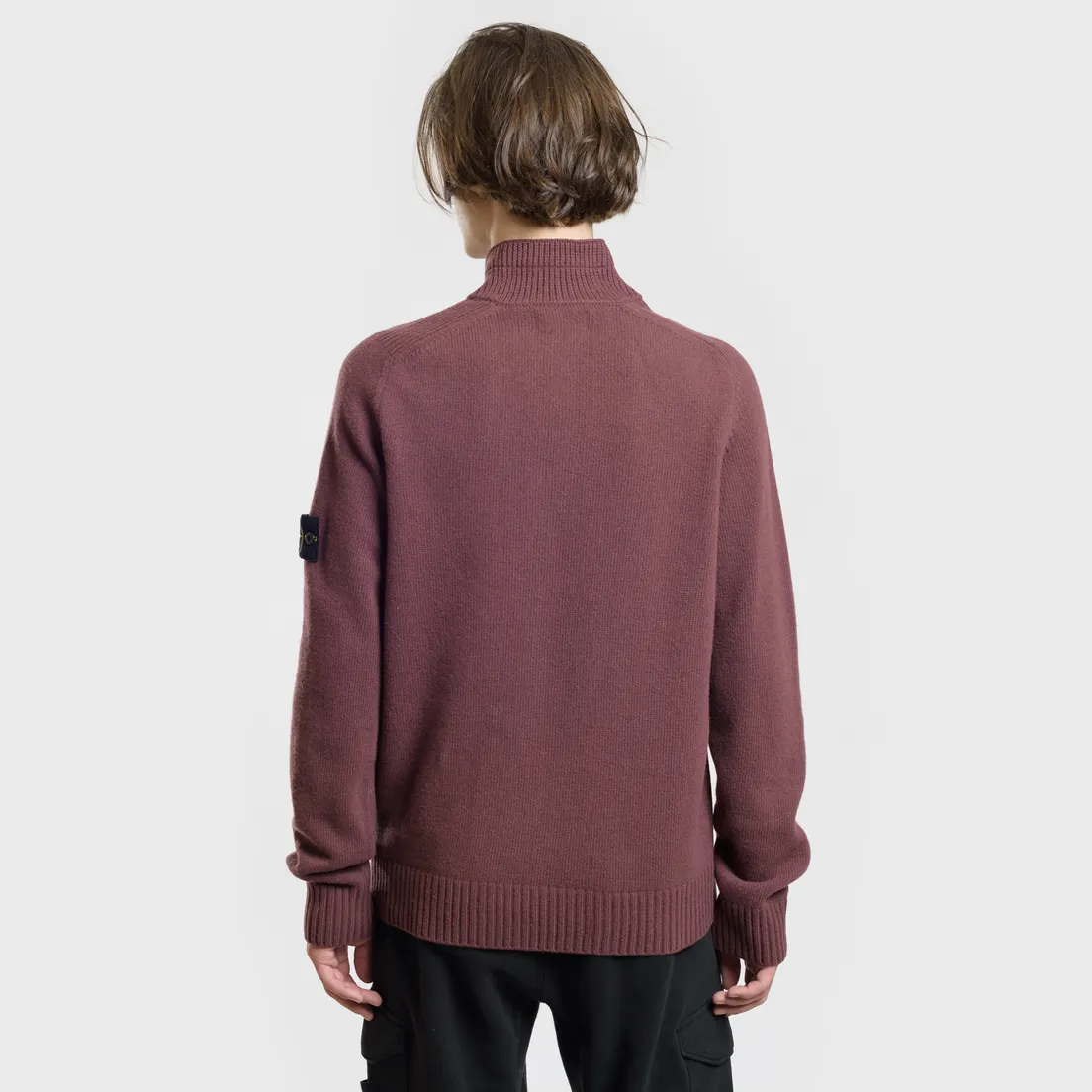Stone Island Мужской свитер Lambswool High Neck Zip