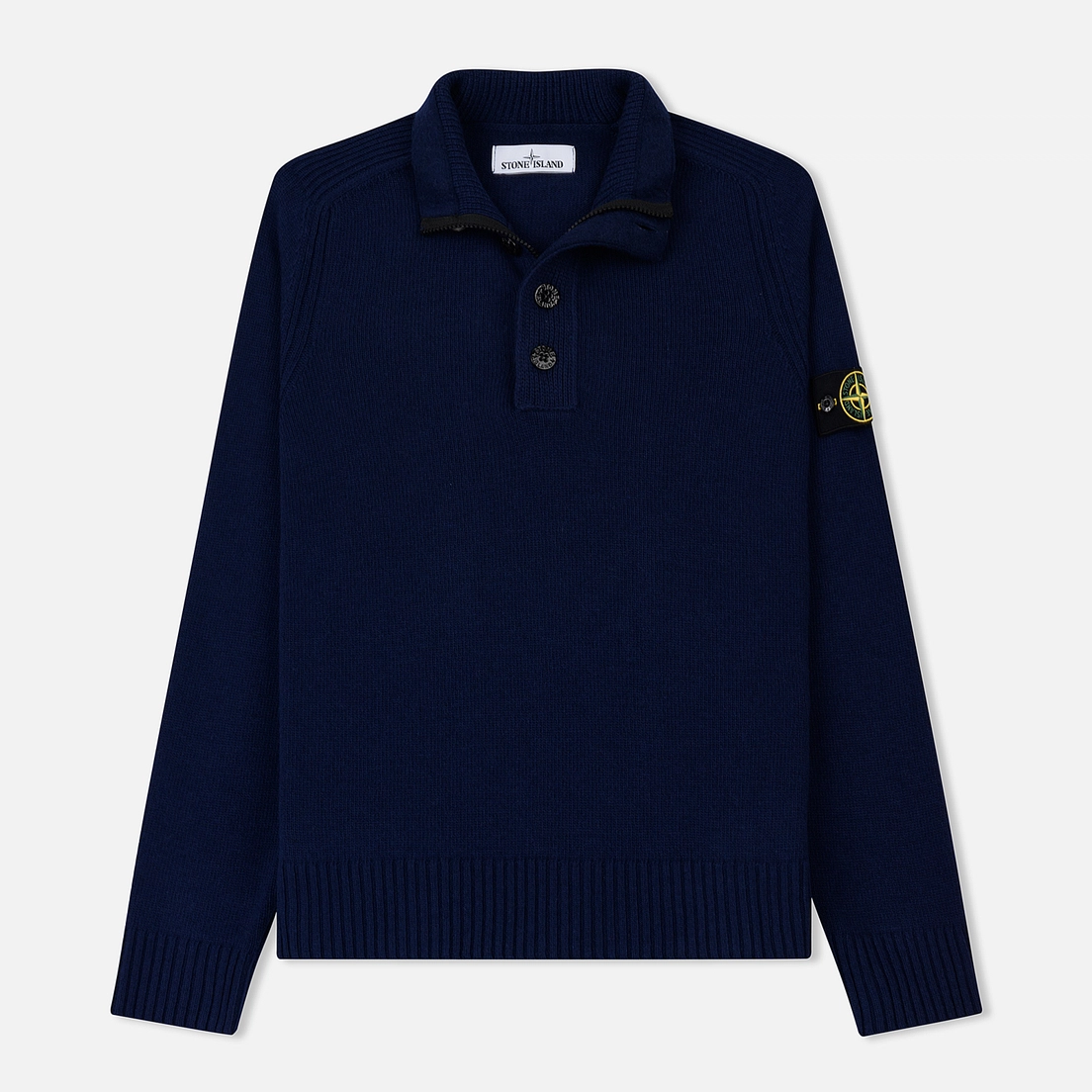 Stone Island Мужской свитер Lambswool High Neck Zip