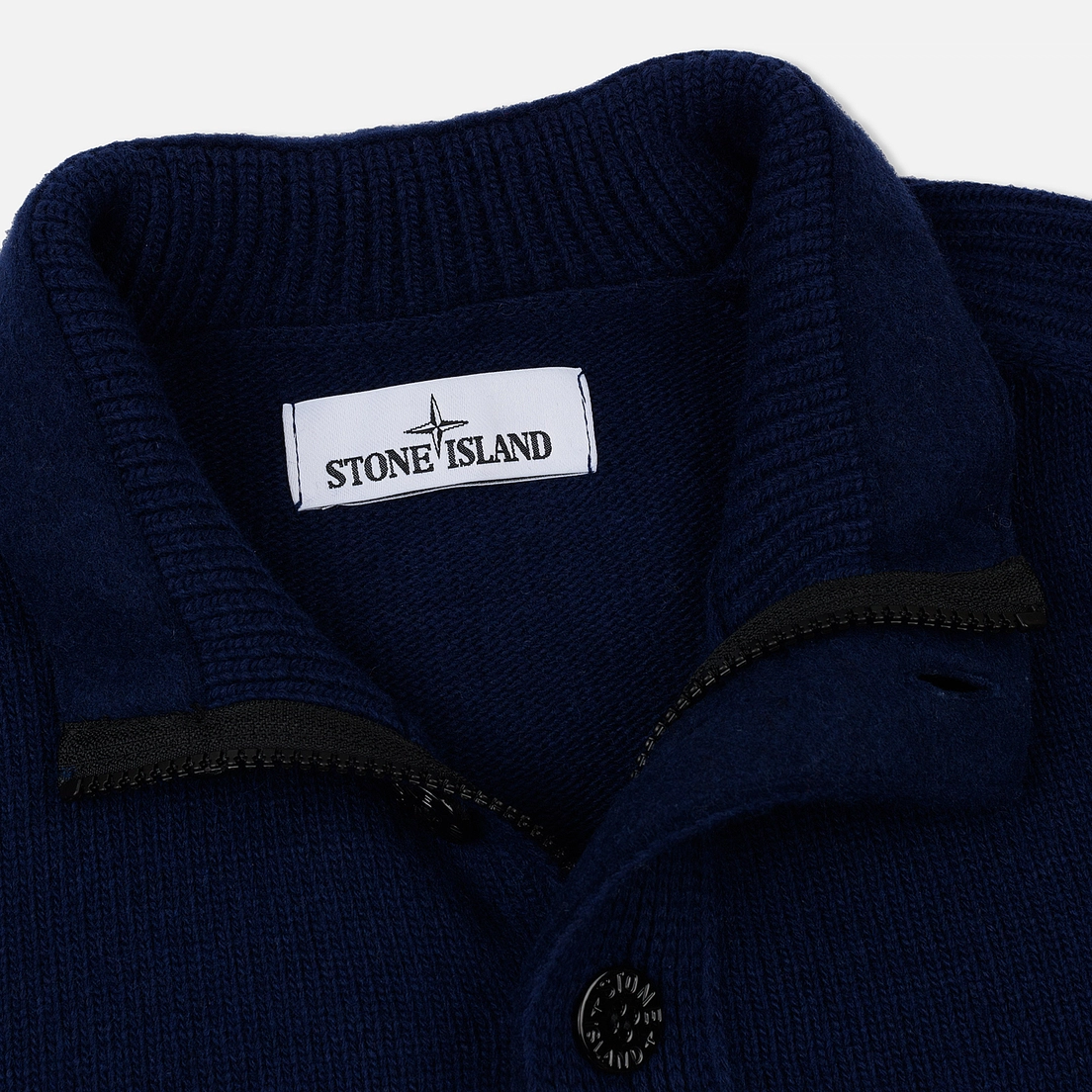 Stone Island Мужской свитер Lambswool High Neck Zip