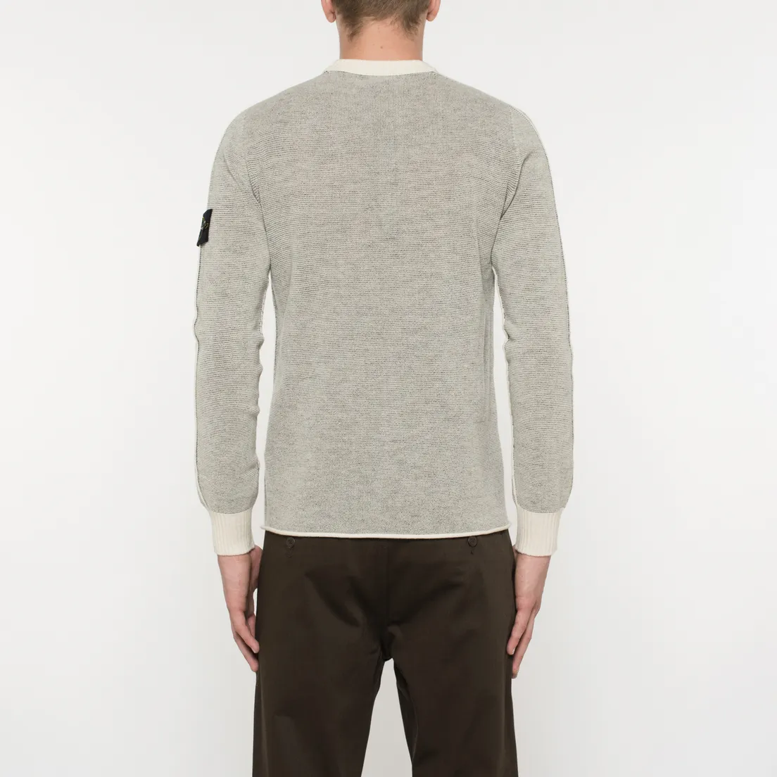 Stone Island Мужской свитер Monochrome Striped Faded