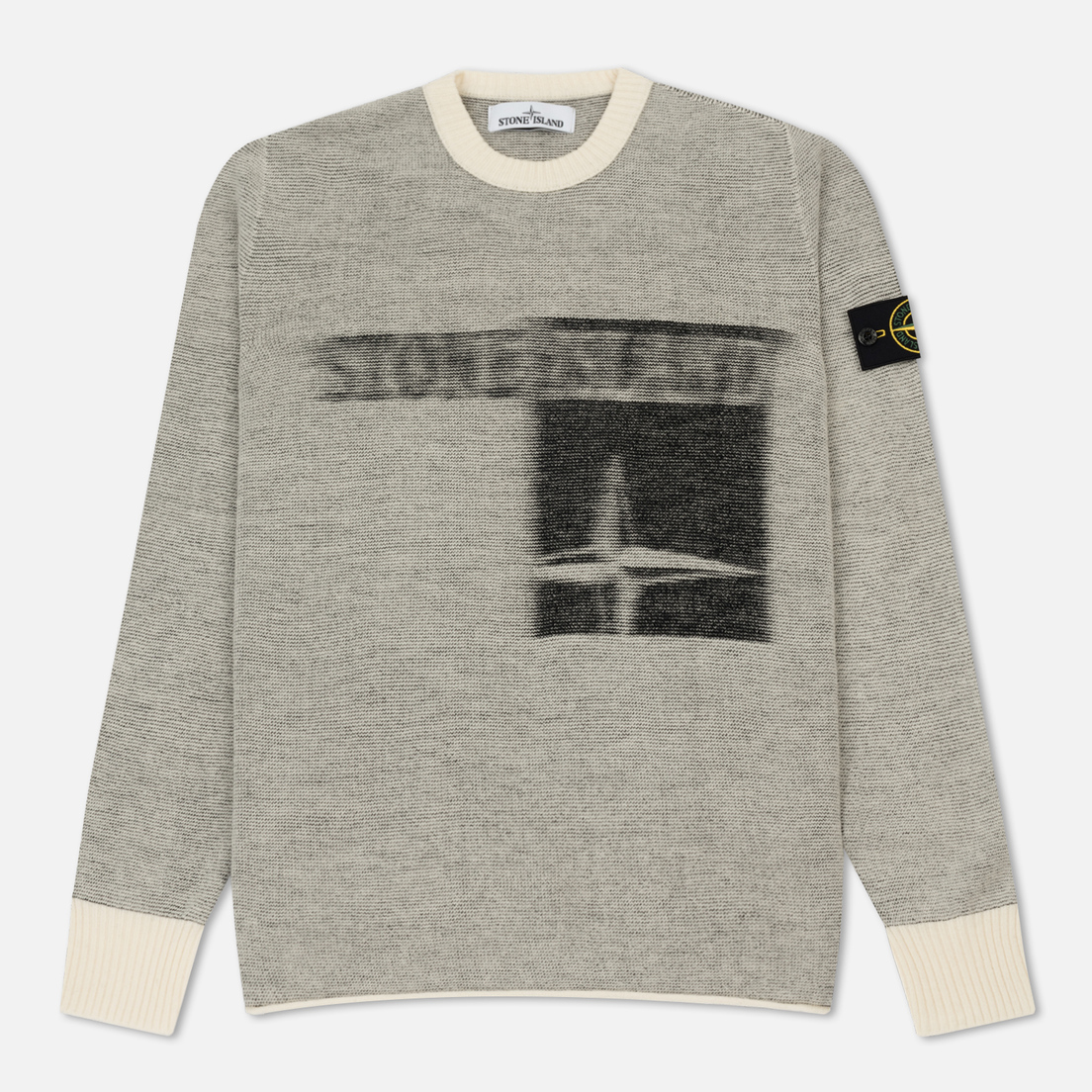 Stone Island Мужской свитер Monochrome Striped Faded