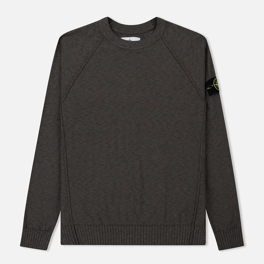 Stone Island Мужской свитер Ribbed Collar Horizontal Garment Dye