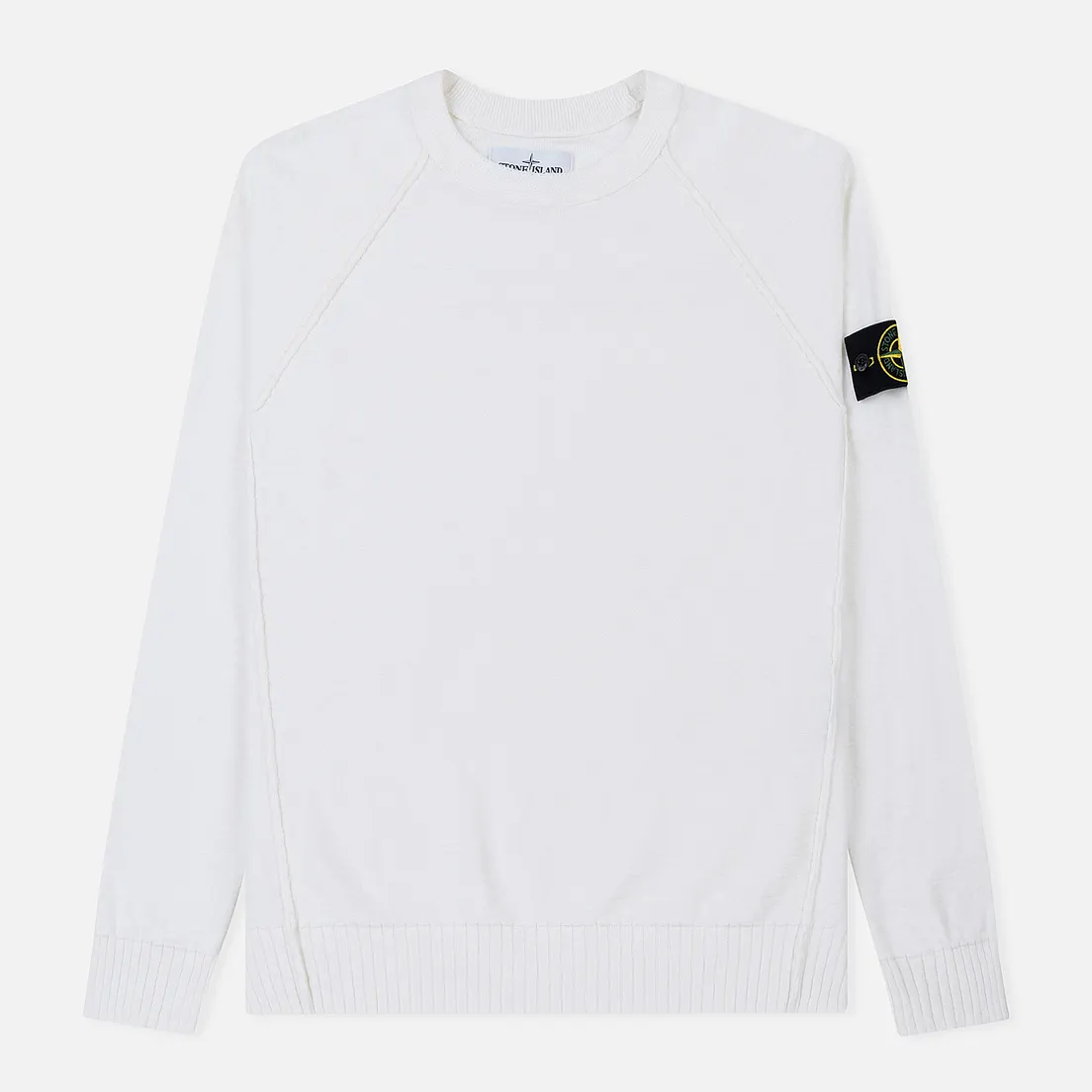 Stone Island Мужской свитер Ribbed Collar Horizontal Garment Dye