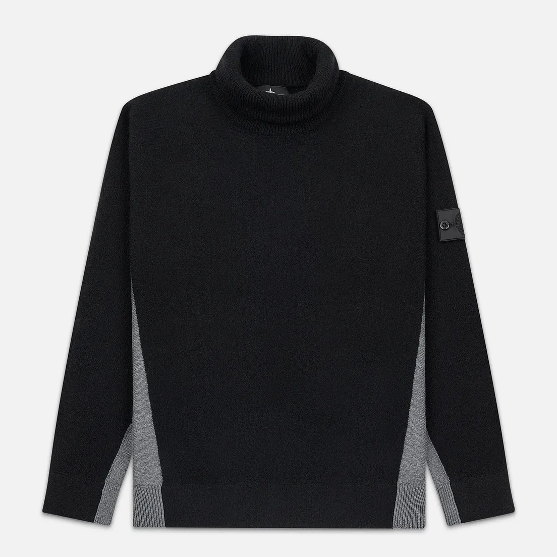 Stone Island Shadow Project Мужской свитер Bicolor Stretch Wool And Alpaca Blend