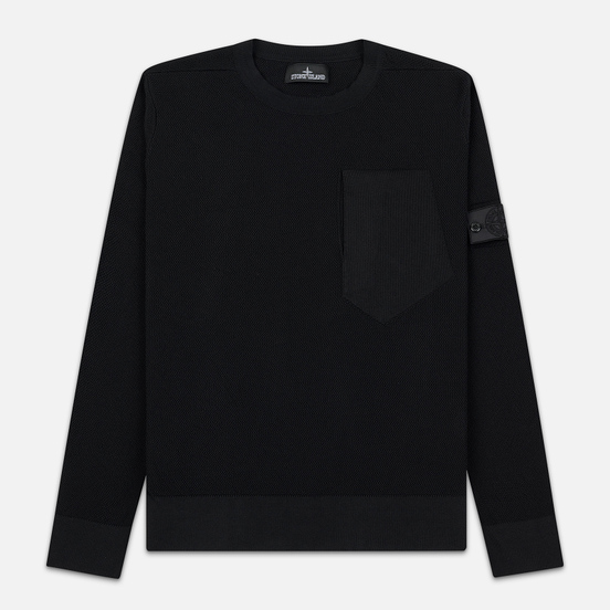 Мужской свитер Stone Island Shadow Project Chest Patch Pocket Black