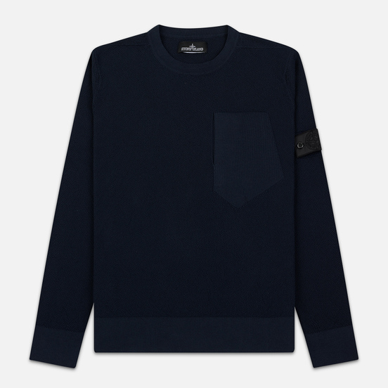 Мужской свитер Stone Island Shadow Project Chest Patch Pocket Navy