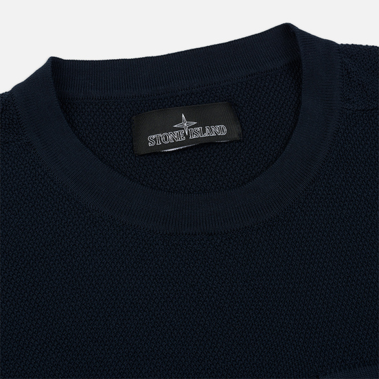Мужской свитер Stone Island Shadow Project Chest Patch Pocket Navy