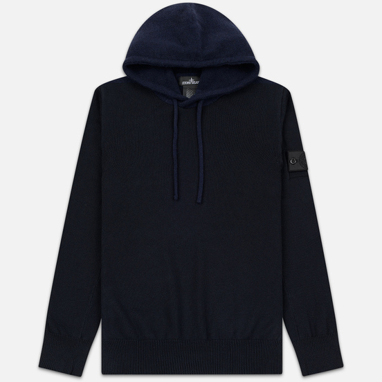 Мужской свитер Stone Island Shadow Project Contrast Hoodie Navy