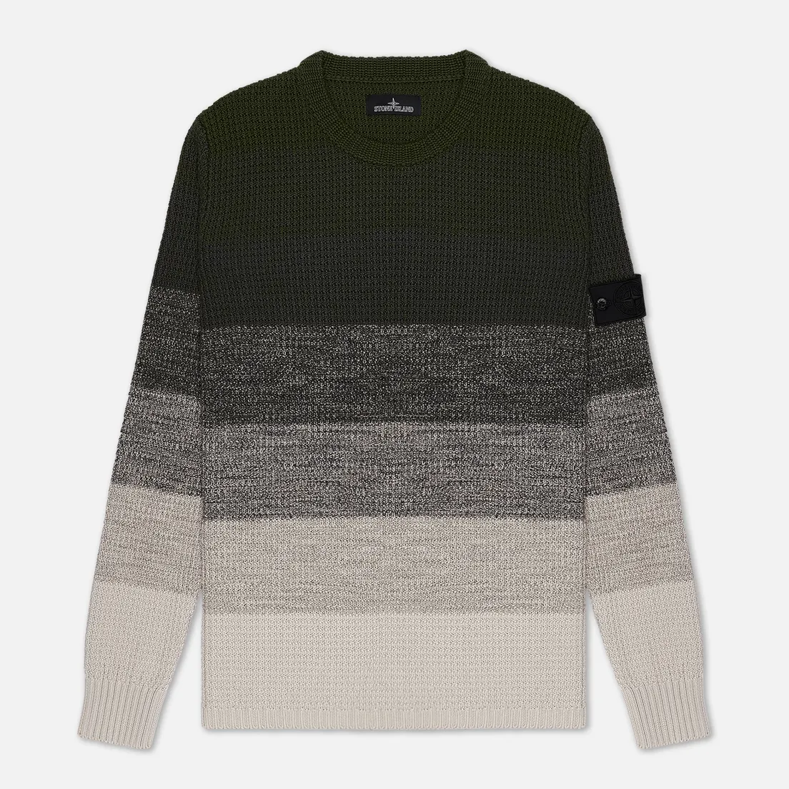Stone Island Shadow Project Мужской свитер Gradient Effect Garter Stitch Stripes
