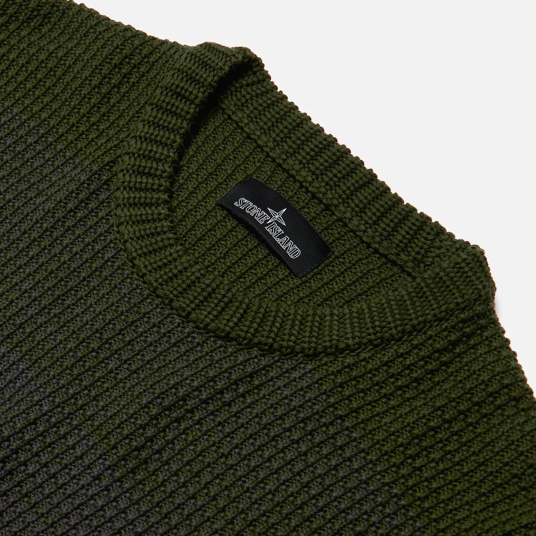 Stone Island Shadow Project Мужской свитер Gradient Effect Garter Stitch Stripes