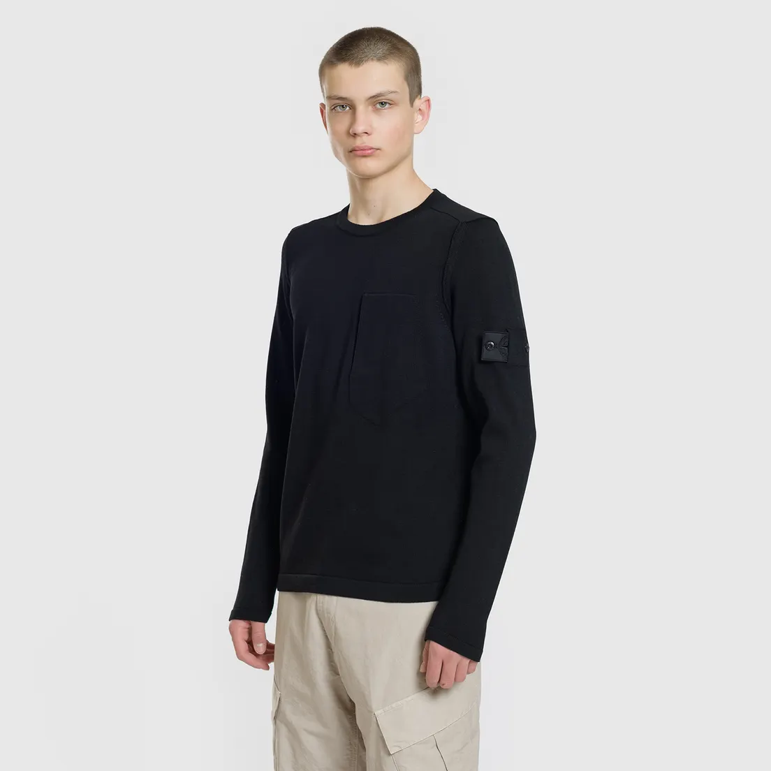 Stone Island Shadow Project Мужской свитер Pocket Constructed Side Entrance