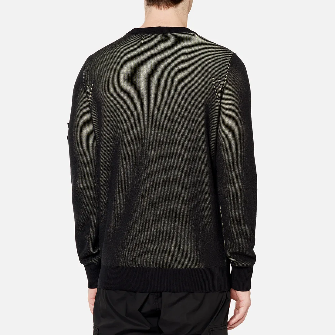 Stone Island Shadow Project Мужской свитер Two Colour Crew Neck Knit