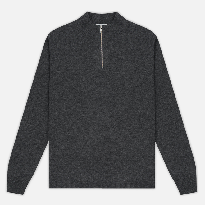 Мужской свитер Velour Cyrlie Zip Lambswool Grey
