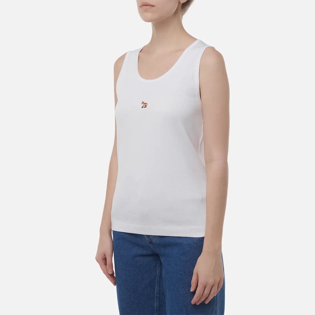 Maison Kitsune Женская майка Baby Fox Ribbed
