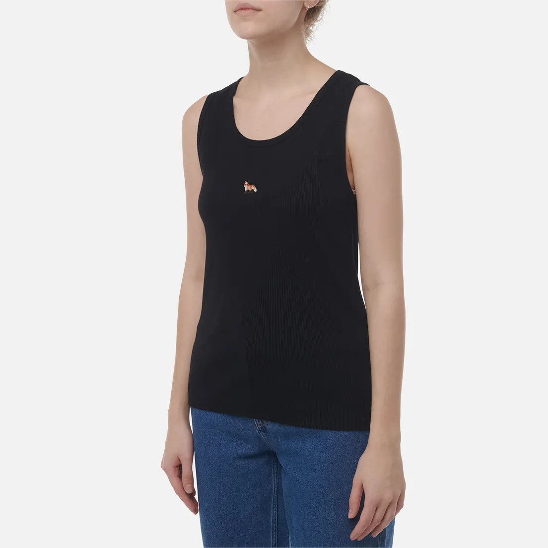 Maison Kitsune Женская майка Baby Fox Ribbed
