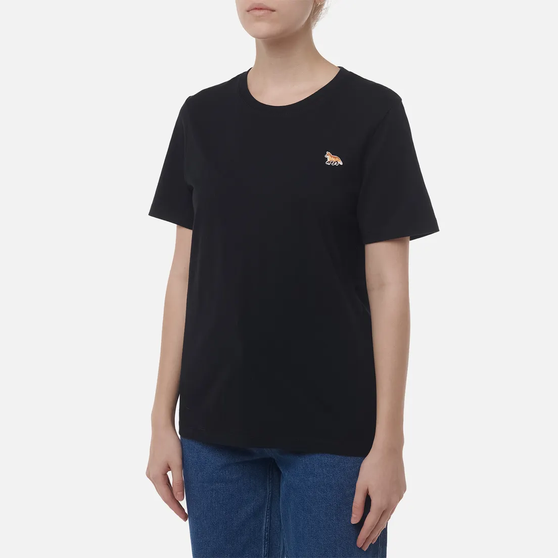 Maison Kitsune Женская футболка Baby Fox Patch Regular
