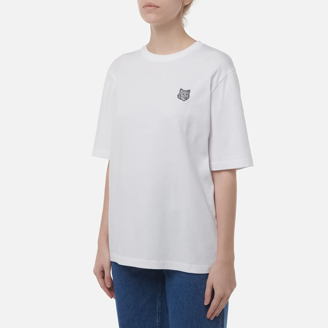 Maison Kitsune Женская футболка Bold Fox Head Patch Comfort