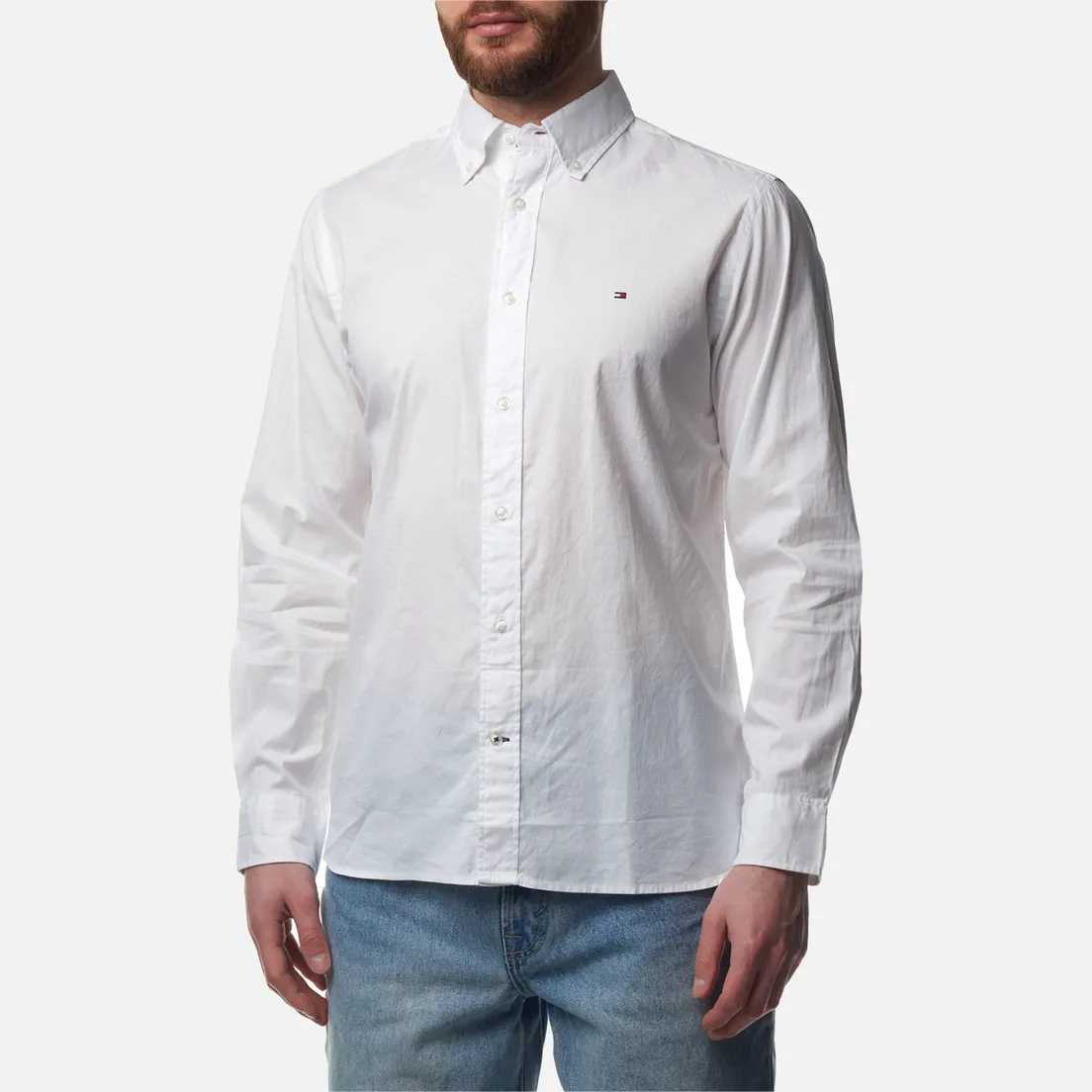 Tommy Hilfiger Мужская рубашка Core Flex Poplin Regular Fit