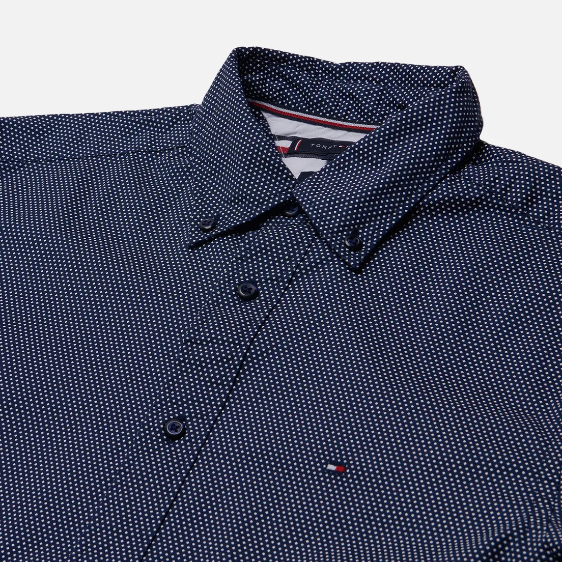 Tommy Hilfiger Мужская рубашка BT-Core Flex Mini Geo Print Regular Fit