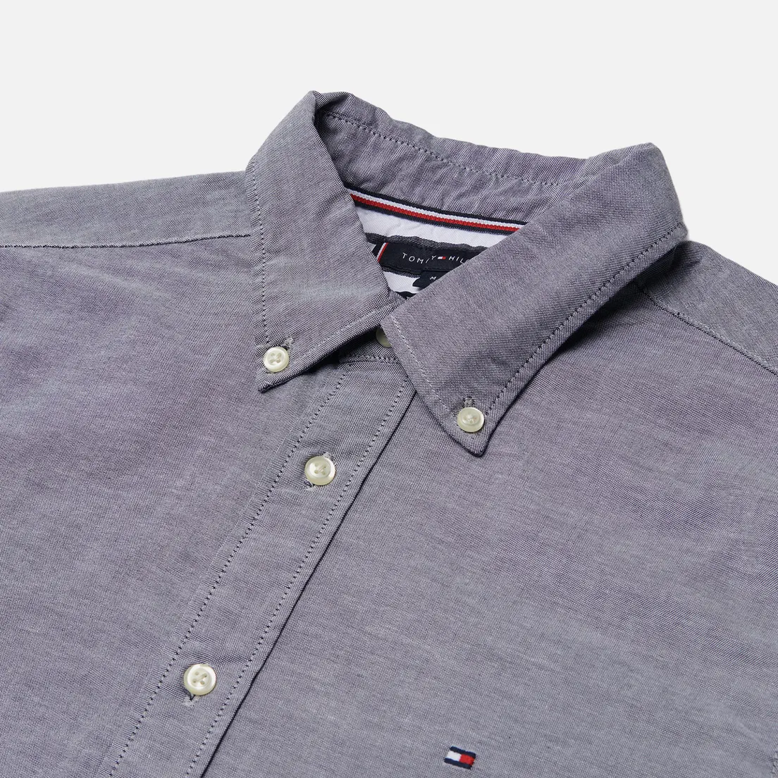 Tommy Hilfiger Мужская рубашка Core 1985 Flex Oxford Regular Fit