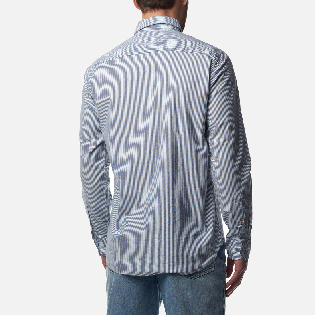 Tommy Hilfiger Мужская рубашка Core 1985 Flex Oxford Stripe Regular Fit