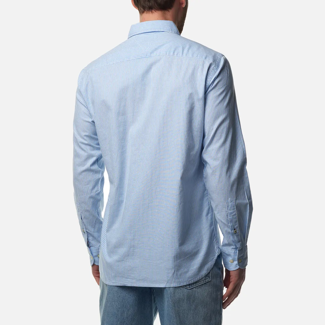 Tommy Hilfiger Мужская рубашка Core 1985 Flex Oxford Stripe Regular Fit
