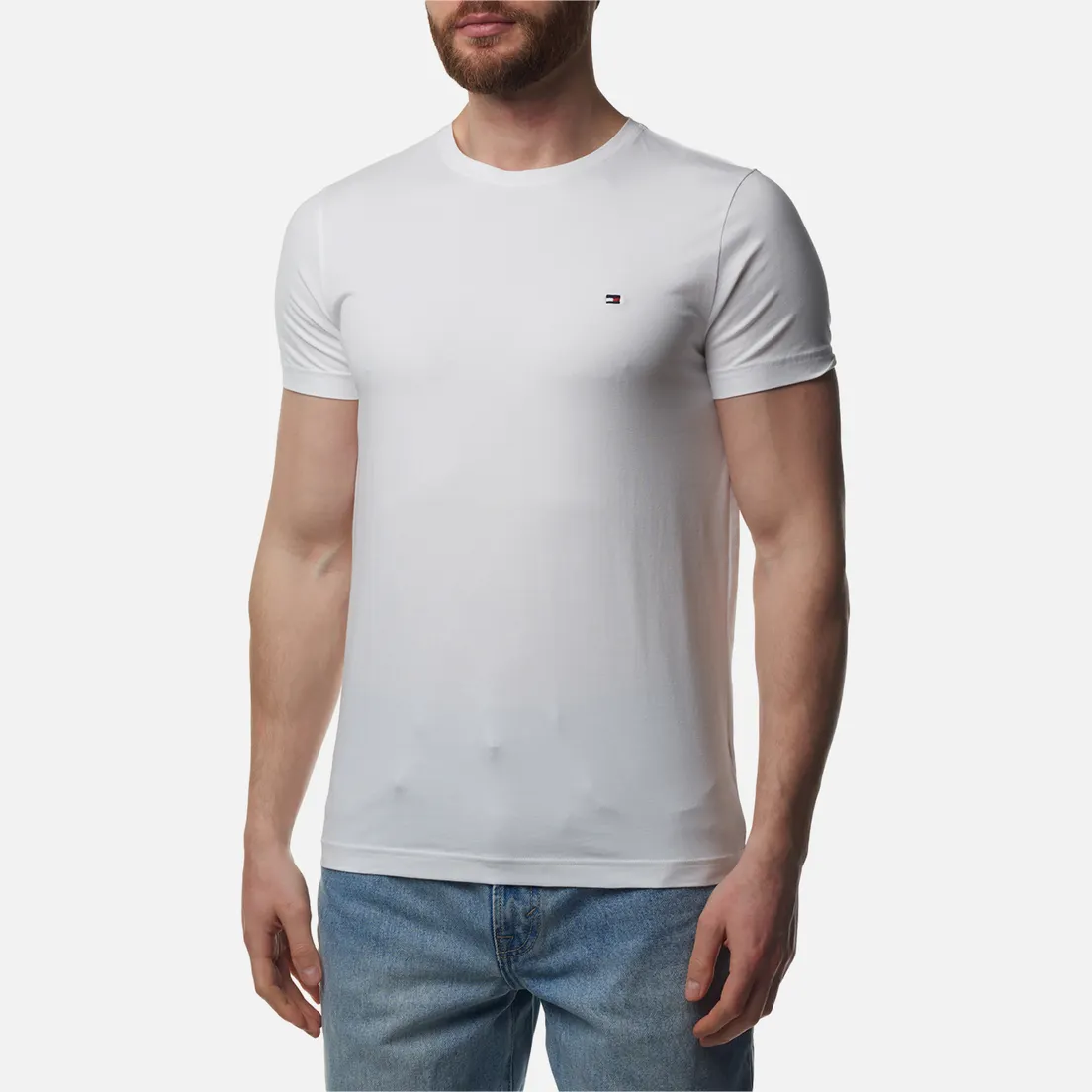 Tommy Hilfiger Мужская футболка Core Stretch Slim Crew Neck