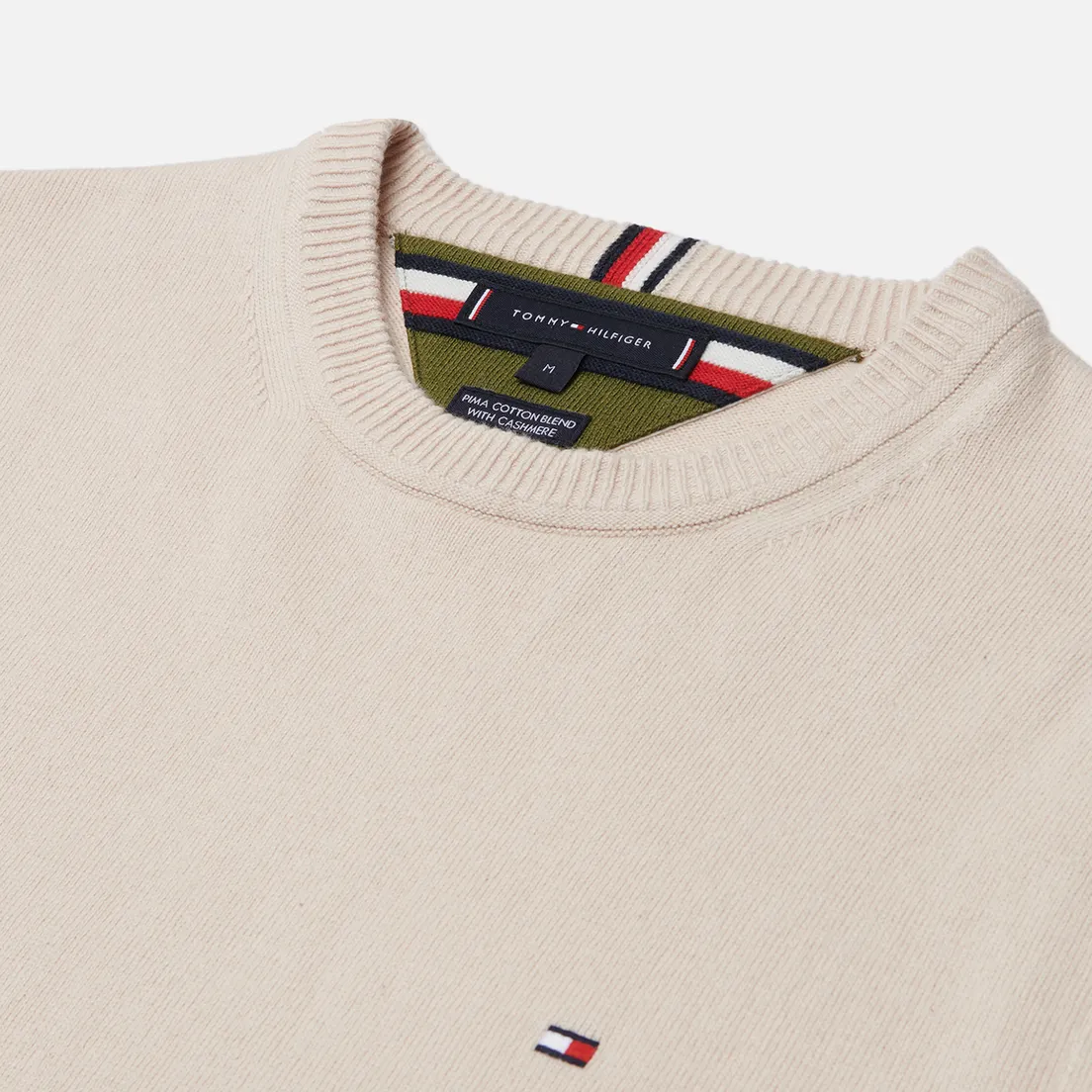 Tommy Hilfiger Мужской свитер Pima Organic Cotton Cashmere Crew Neck
