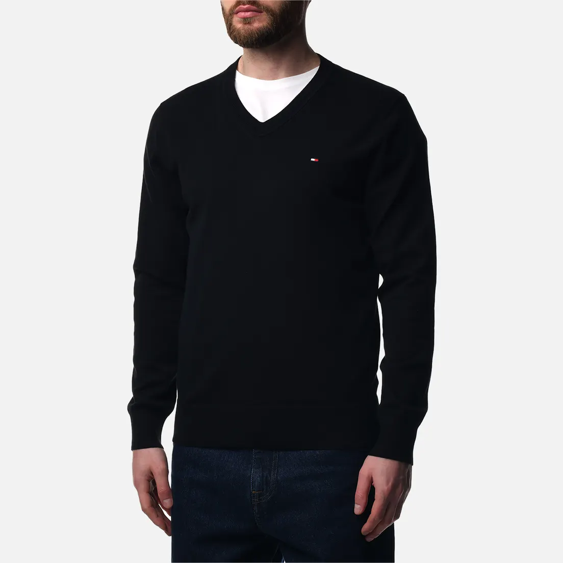 Tommy Hilfiger Мужской свитер 1985 V-Neck