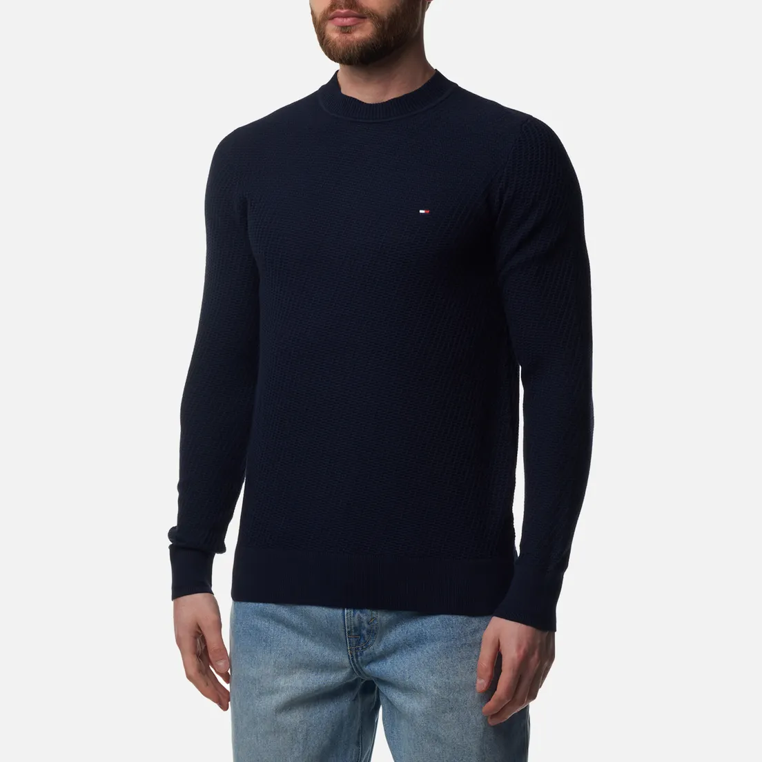 Tommy Hilfiger Мужской свитер Rectangular Structure Crew Neck