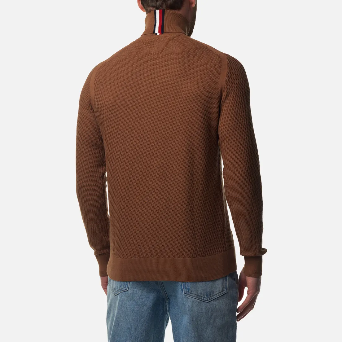 Tommy Hilfiger Мужской свитер Rectangular Structure Roll Neck