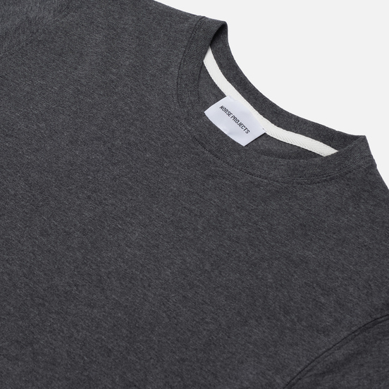 Мужская футболка Norse Projects Niels Standard Charcoal Melange