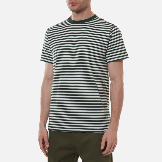 Мужская футболка Norse Projects Niels Classic Stripe Dartmouth Green