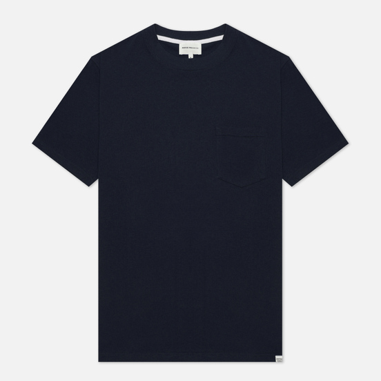 Мужская футболка Norse Projects Johannes Pocket Dark Navy