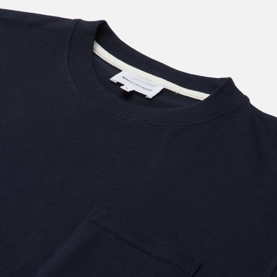 Мужская футболка Norse Projects Johannes Pocket Dark Navy