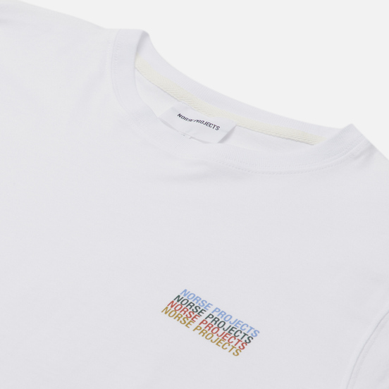 Мужская футболка Norse Projects Niels Logo Stack White