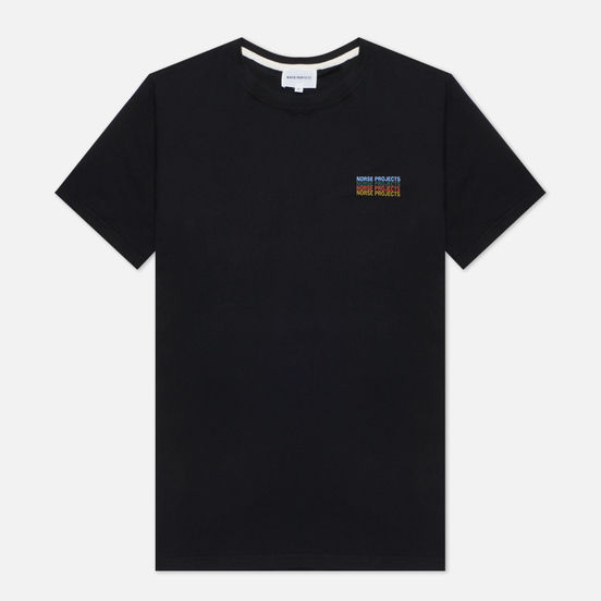 Мужская футболка Norse Projects Niels Logo Stack Black